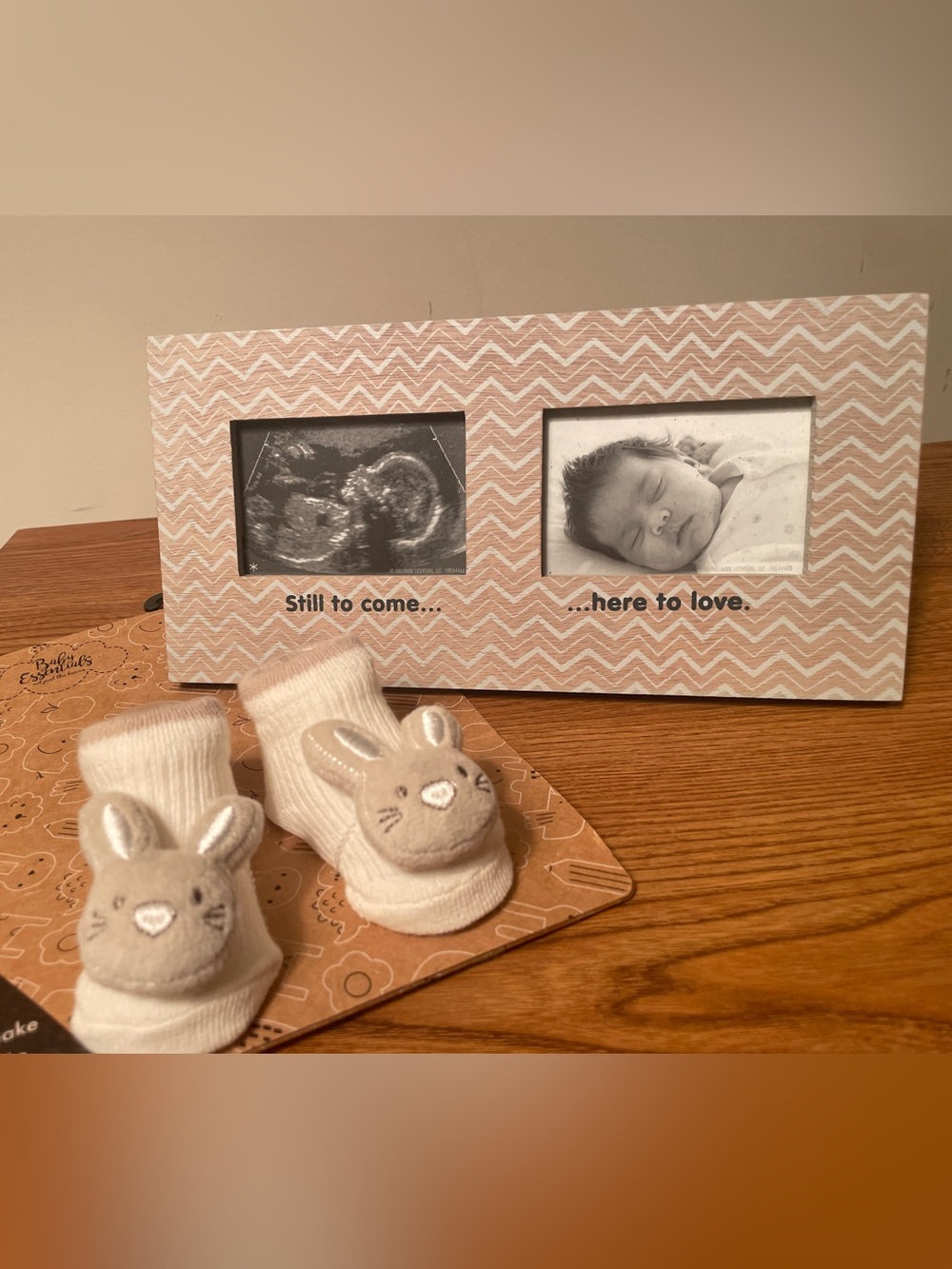 Baby Photo Frame and Socks Gift Set